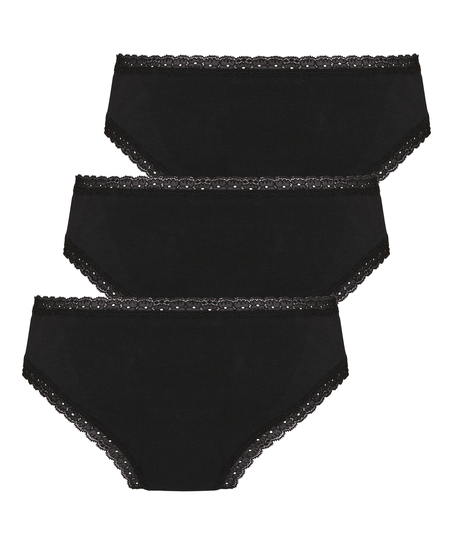 Multipack Cotton Brazilian, Black