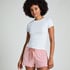 Jersey Ruffled Shorts, Pink