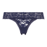 Floral Lace Thong, Blue