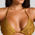 Boho Triangle Bikini Top, Yellow