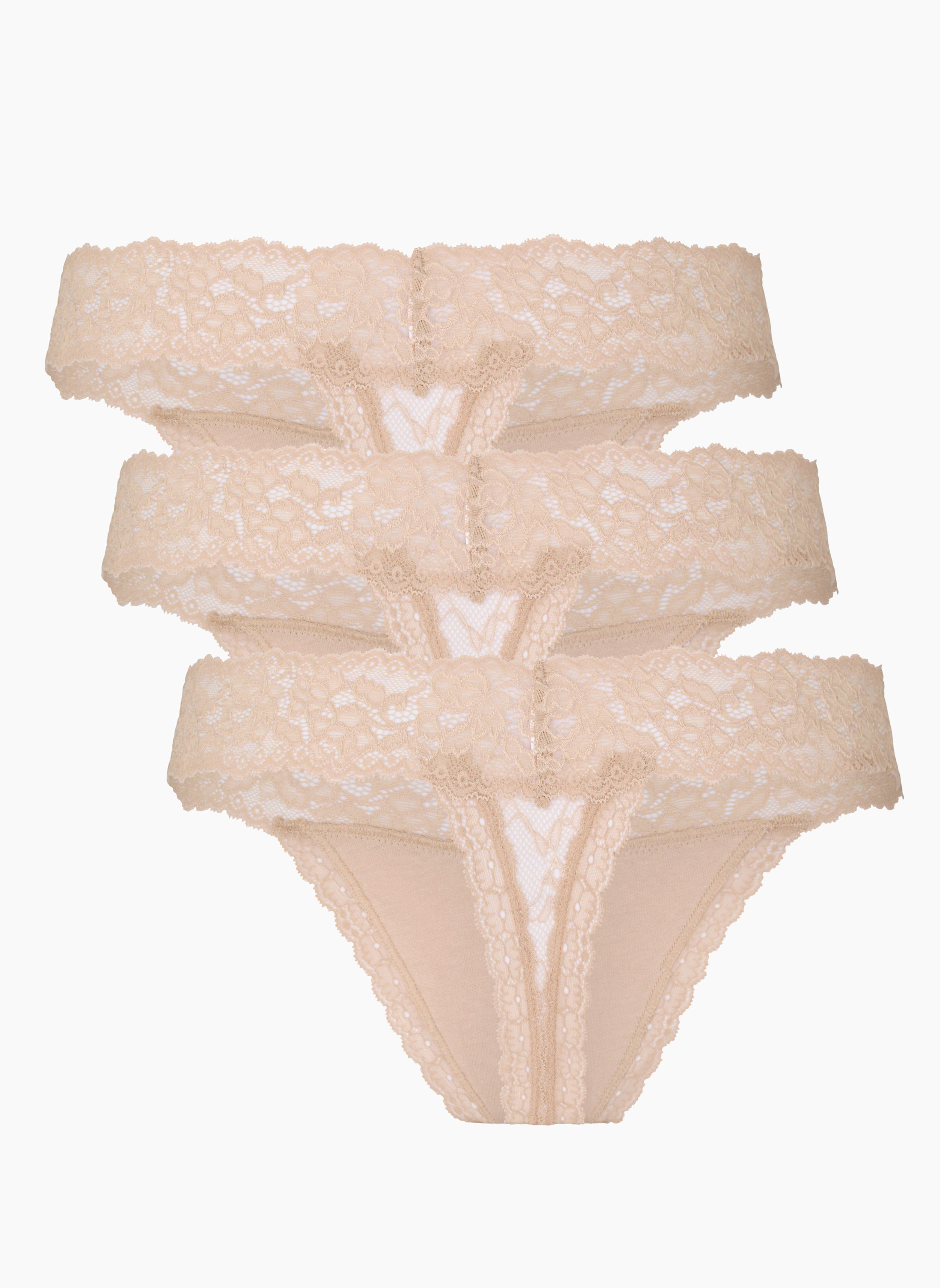 3 Pack Madison Thong, Beige, main