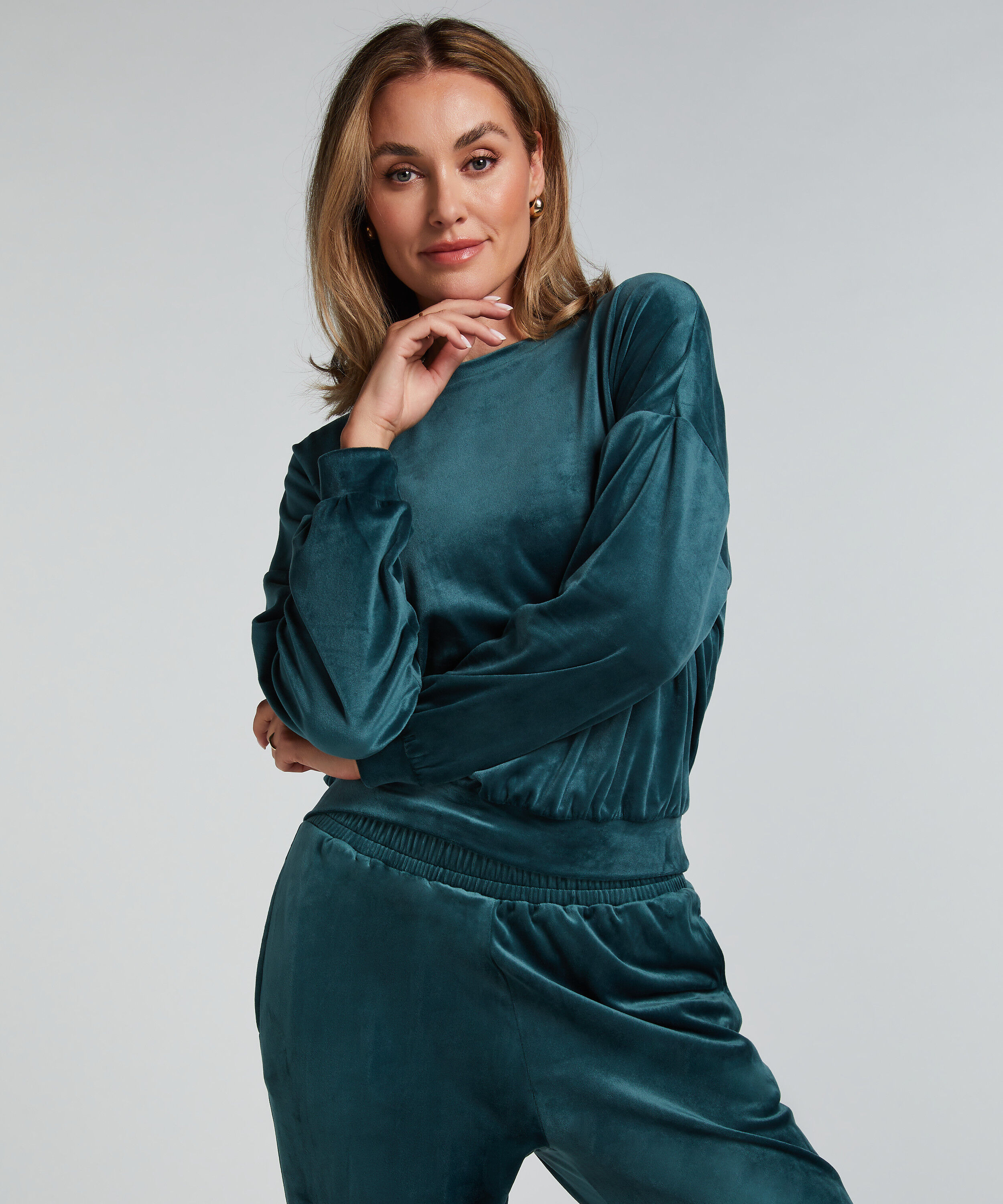 Velours Top - Pajama Tops - Hunkemöller