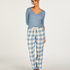 Long-Sleeved Pyjama Top, Blue