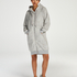Fleece Bathrobe, Gray