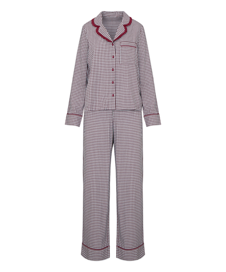 Pyjama Set Poplin Ruffle, Purple