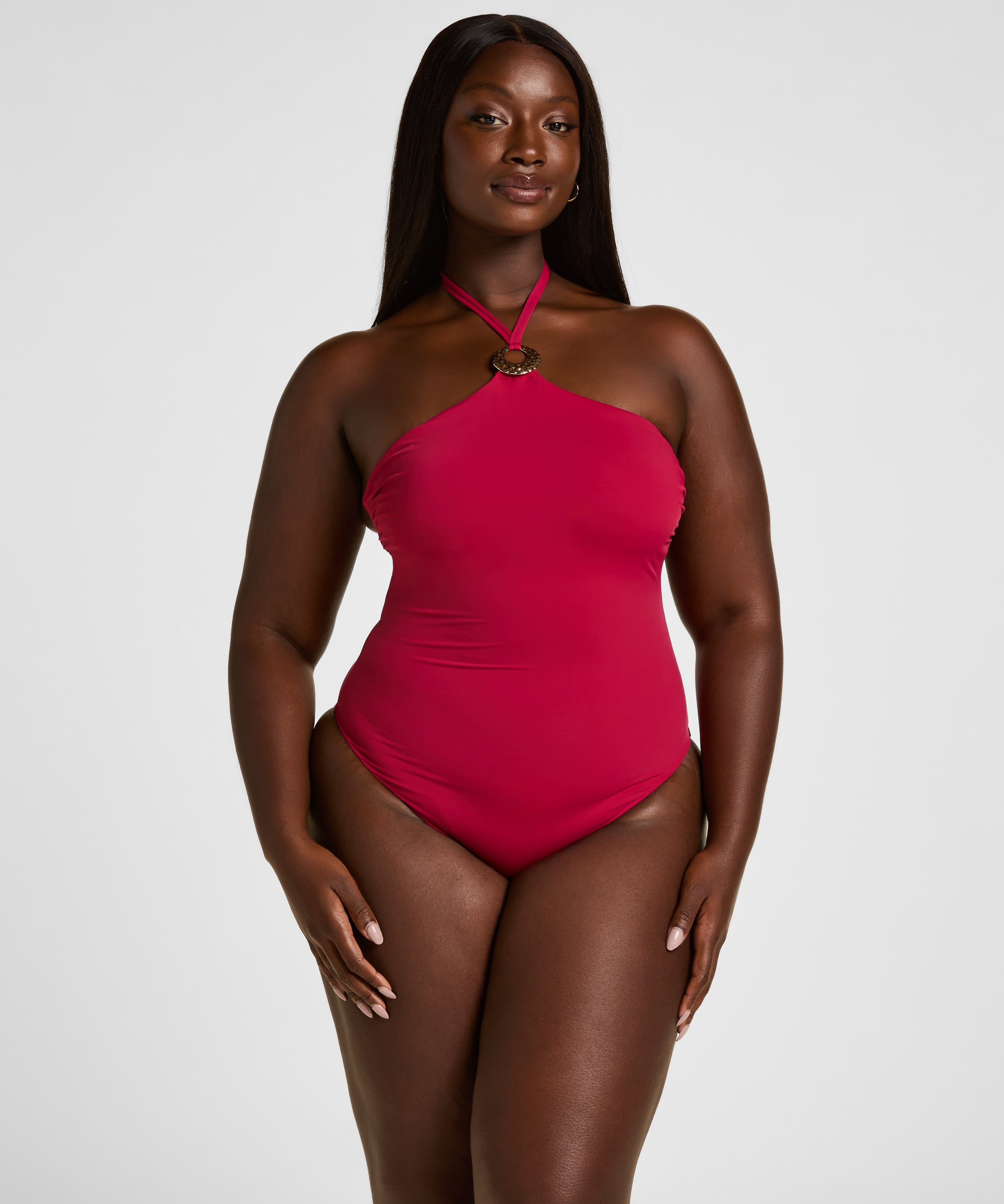 Highleg Bathingsuit Boca, Pink, main