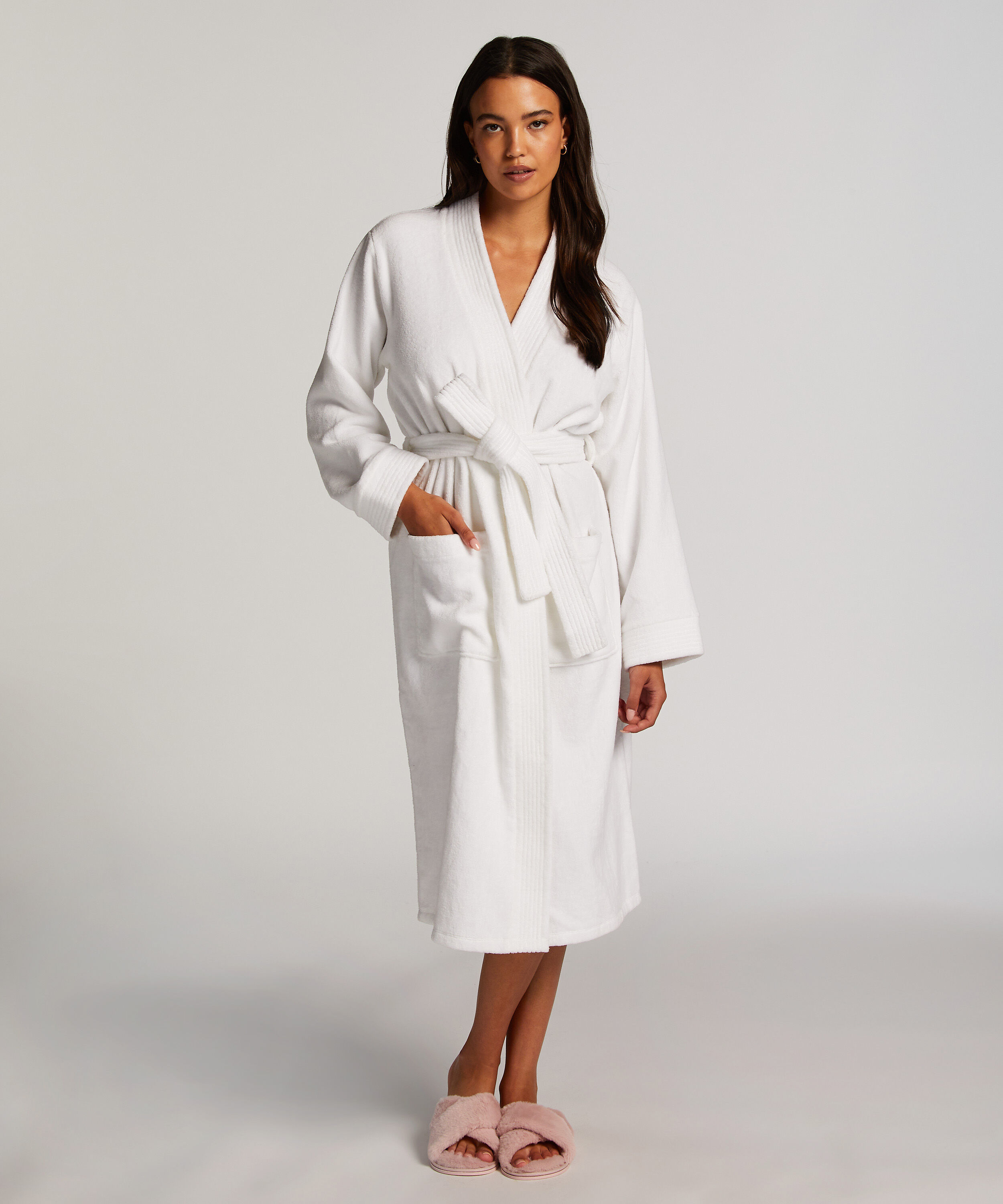 Quilt Bathrobe, Purple