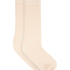 Cashmere Blend Ribbed Socks, White