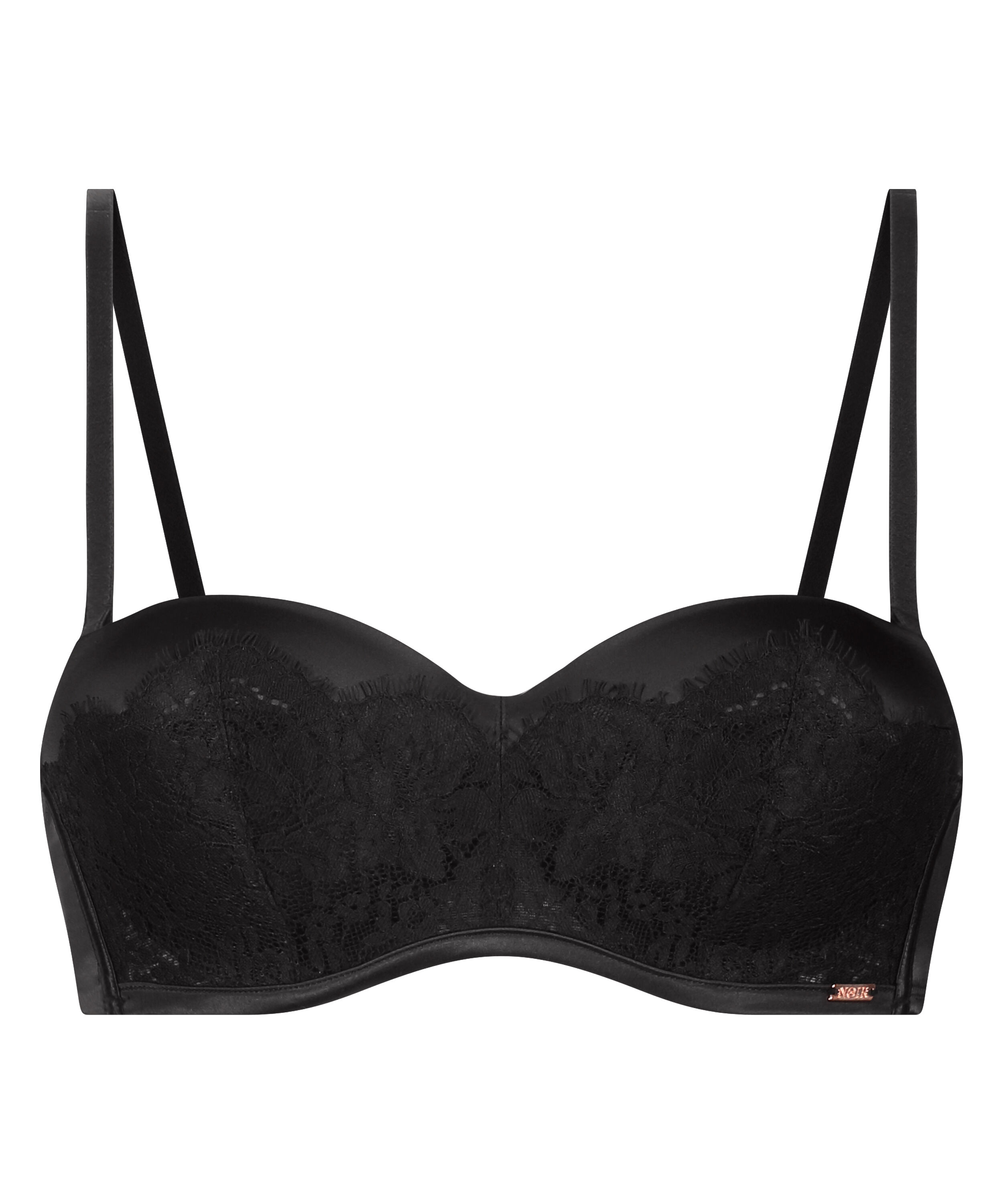 Chalice Padded Strapless Underwired Bra, Black