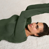 super soft Boatneck shirt with Cashmere, Green