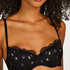 Violet Padded Underwired Bra, Black
