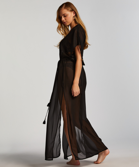 Sheer Kimono, Black