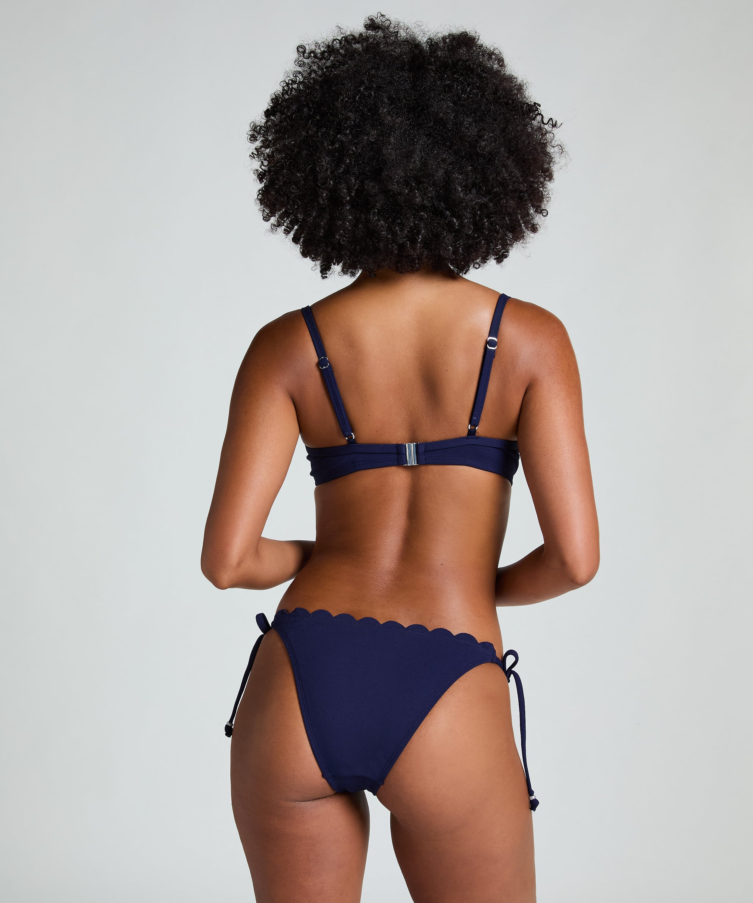 Scallop Bikini Bottoms, Blue, main