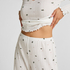 Pointelle Pyjama Top, White