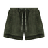 Velvet shorts, Green