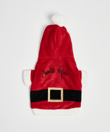 Dog's Fleece Onesie, Red