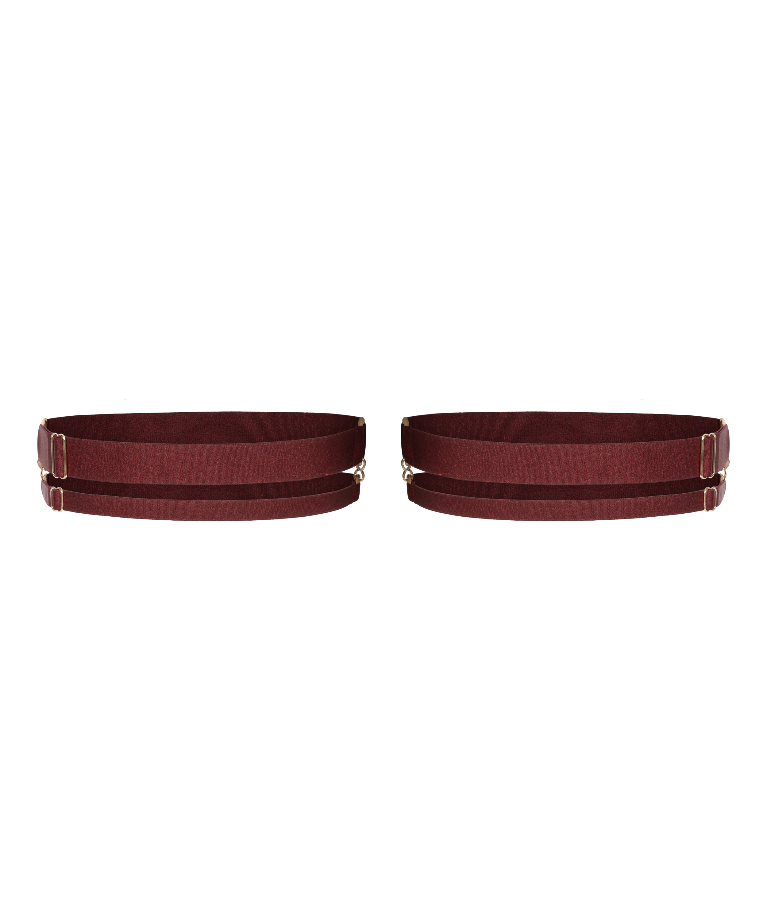 Elastic Leg Garters, Red, main