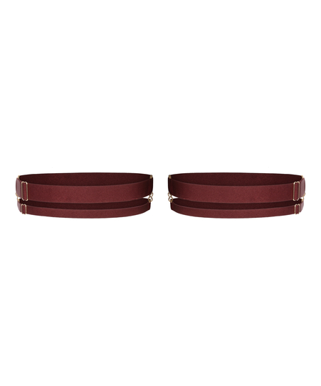 Elastic Leg Garters, Red