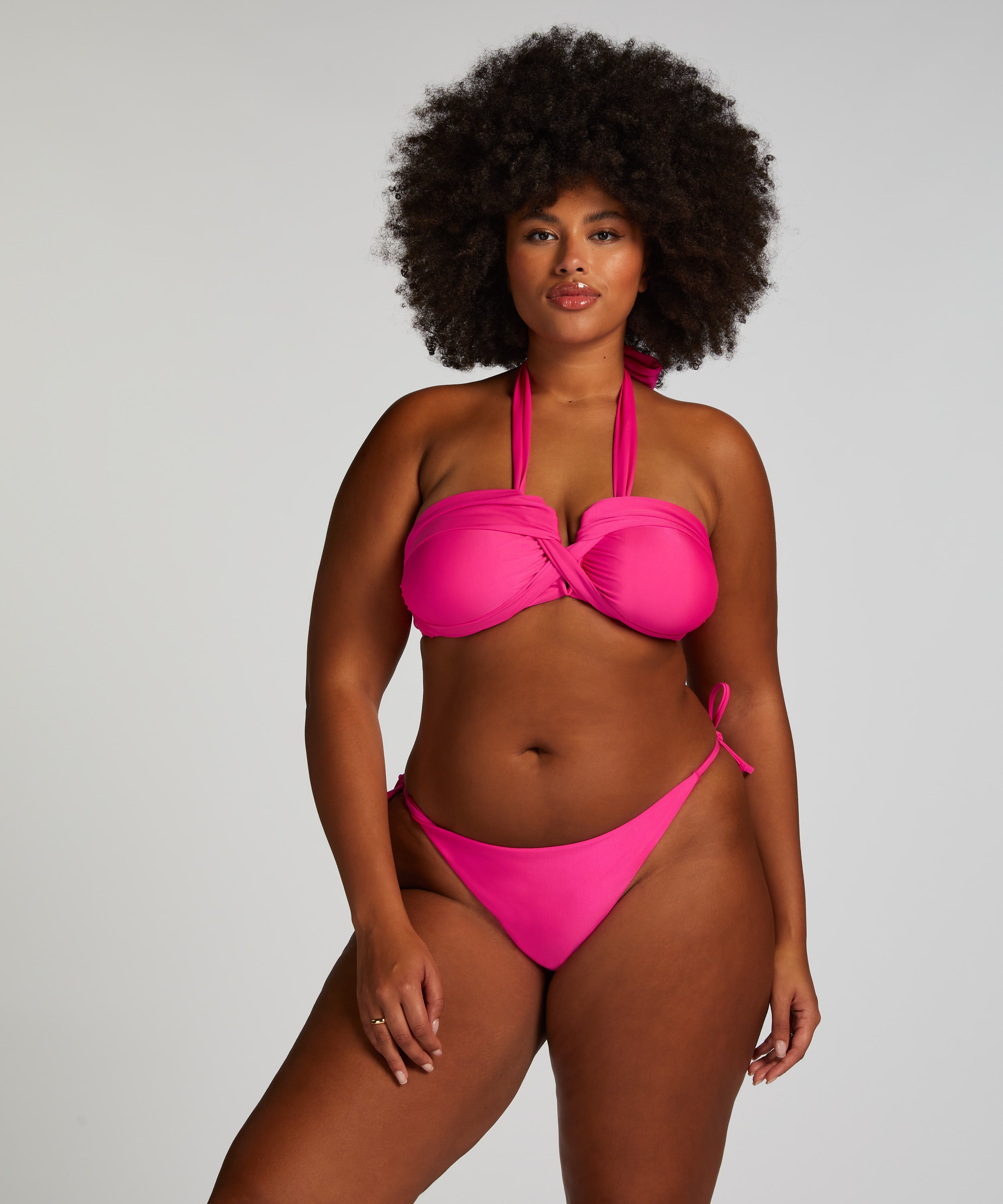 Naples Thong Bikini Bottoms, Pink, main