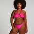 Naples Thong Bikini Bottoms, Pink