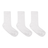 3-Pack Cotton Crew Socks, White