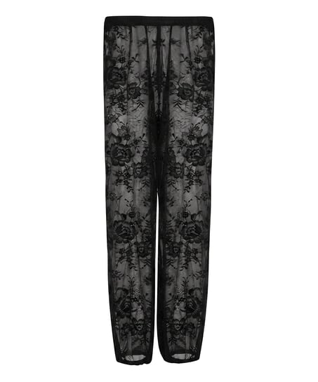 Sunset Lace Balloon Pants, Black
