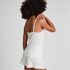 Short Pointelle, White