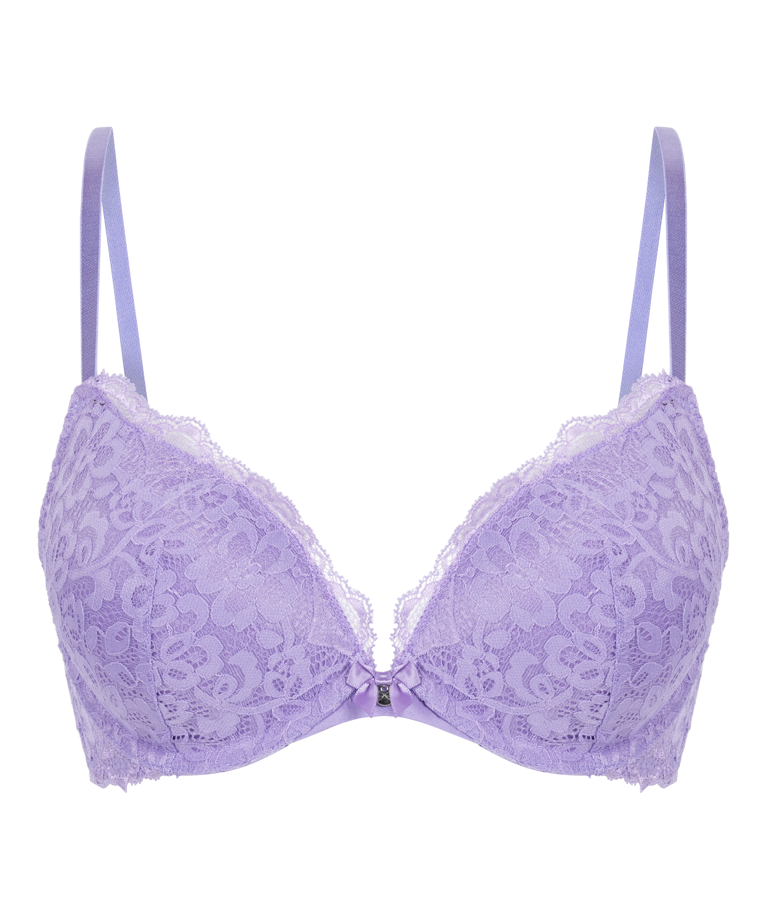Marine Padded Push-Up Underwired Bra, Purple, main