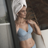 Posie Triangle Bralette, Blue
