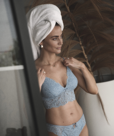 Posie Triangle Bralette, Blue