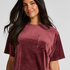 Top Velours Pocket, Red
