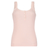 Singlet top cami rib lace, Pink