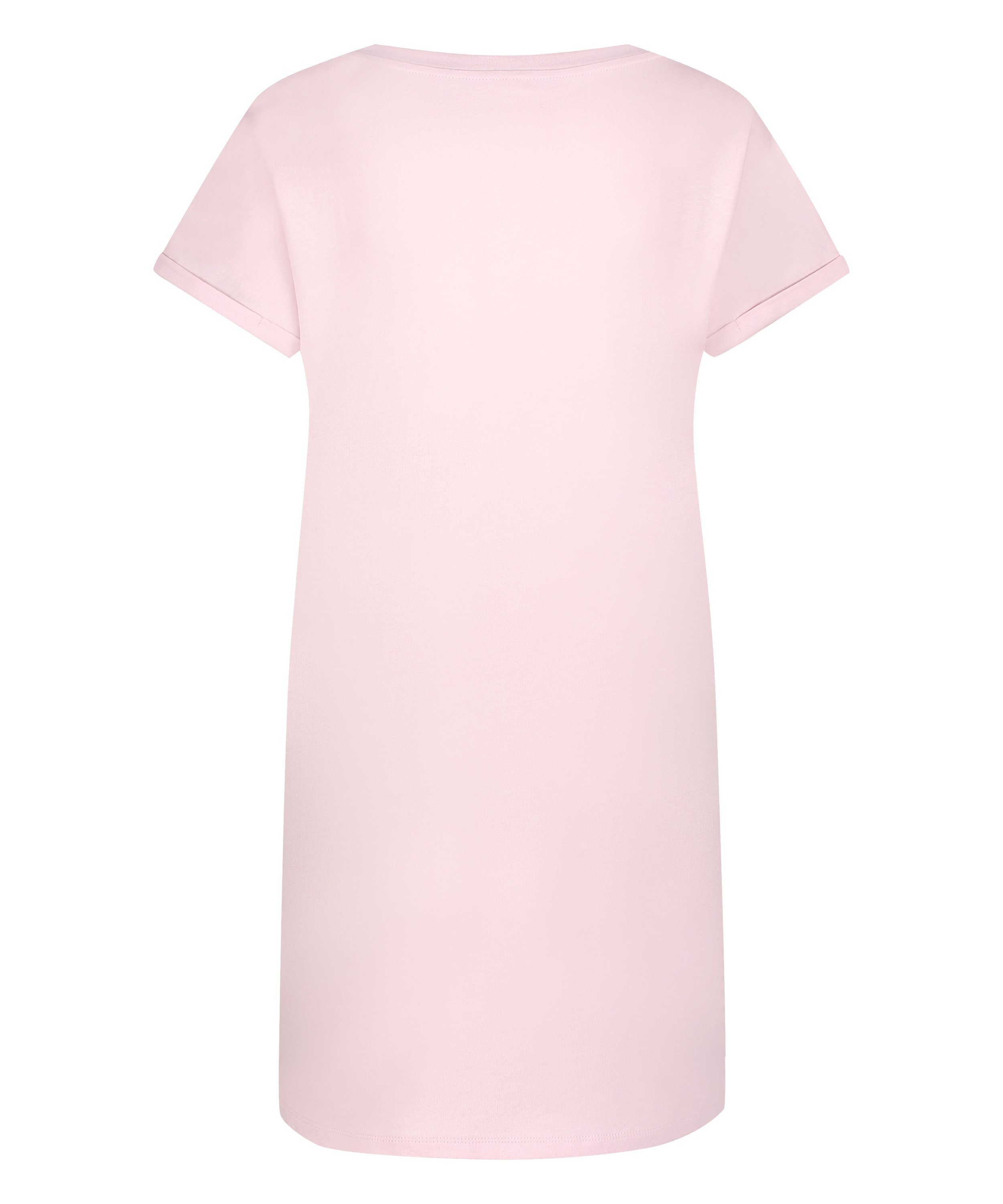 Round Neck Nightshirt, Pink, main