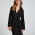Short Jersey Robe Essentials, Black