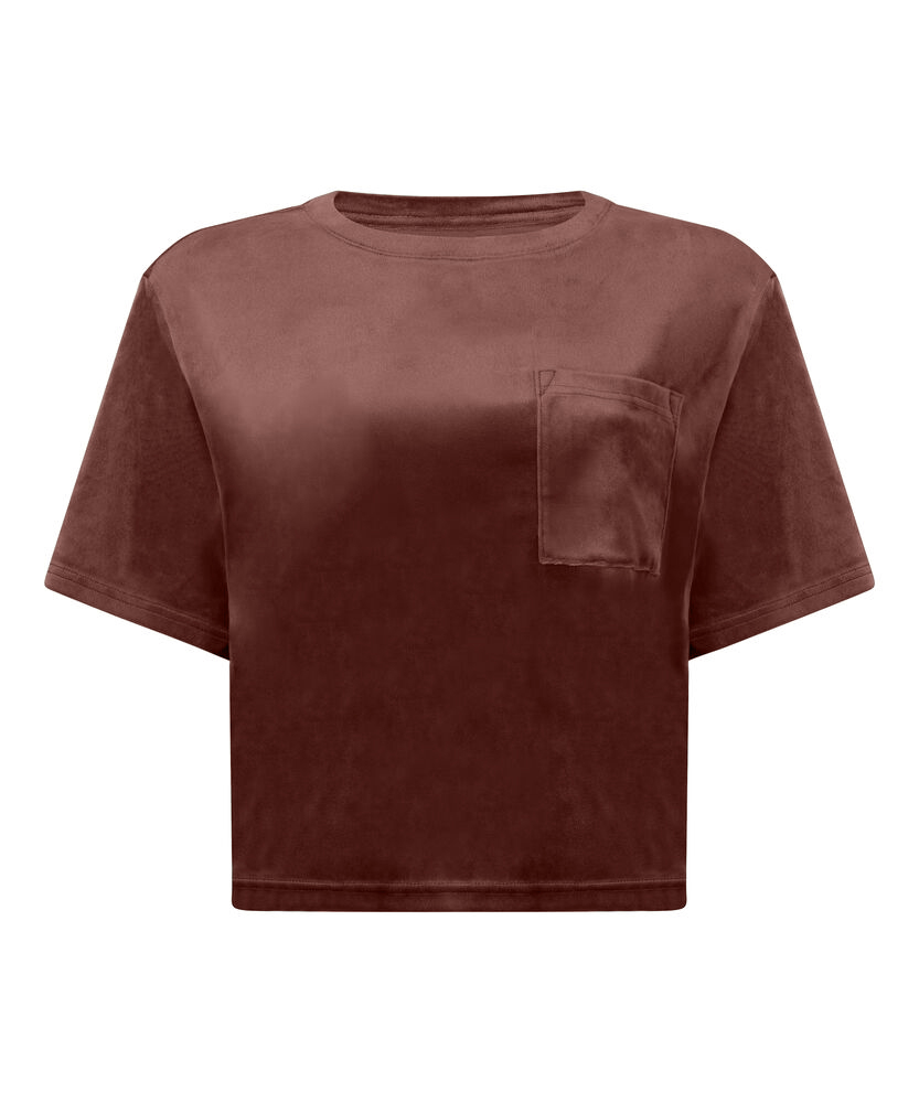 Top Velours Pocket, Green, main