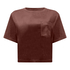 Top Velours Pocket, Green