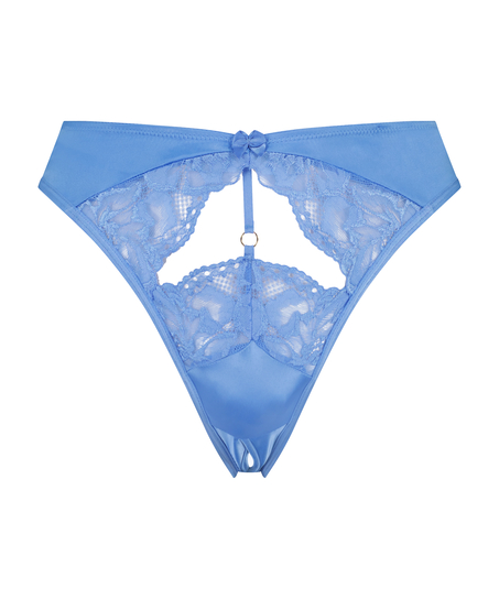 Extrovert Open Crotch Brazilian, Blue