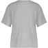 Rib Short Sleeve Top, Gray