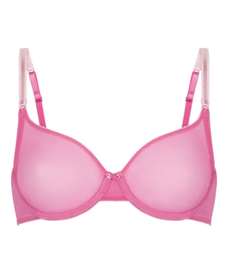 Roza Non-Padded Underwired Bra, Pink