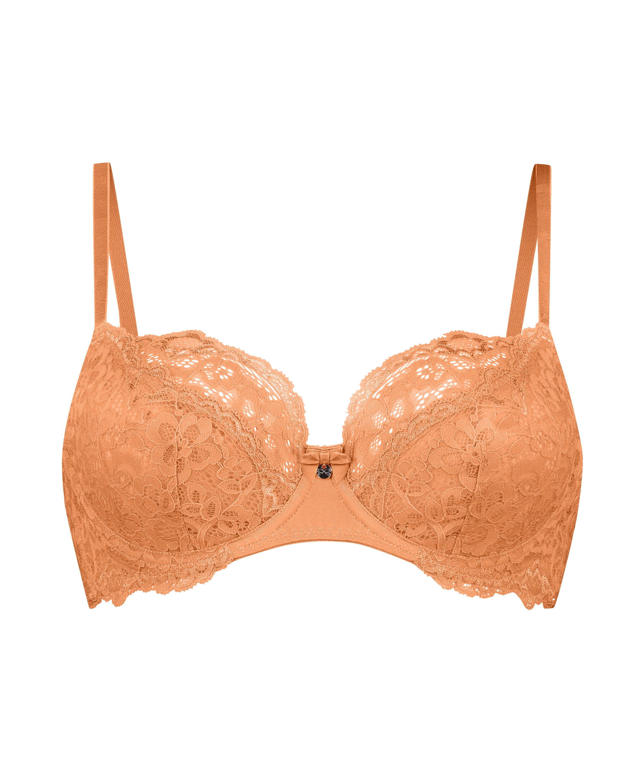 Marine Non-Padded Underwired Bra, Orange, main