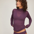 super soft Turtleneck shirt with Cashmere, Purple