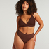 Smooth Triangle Bralette, Brown
