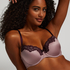 Lace & Shine Padded Underwired Bra, Purple