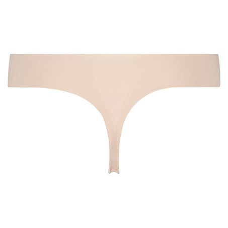 Invisible cotton thong, Beige