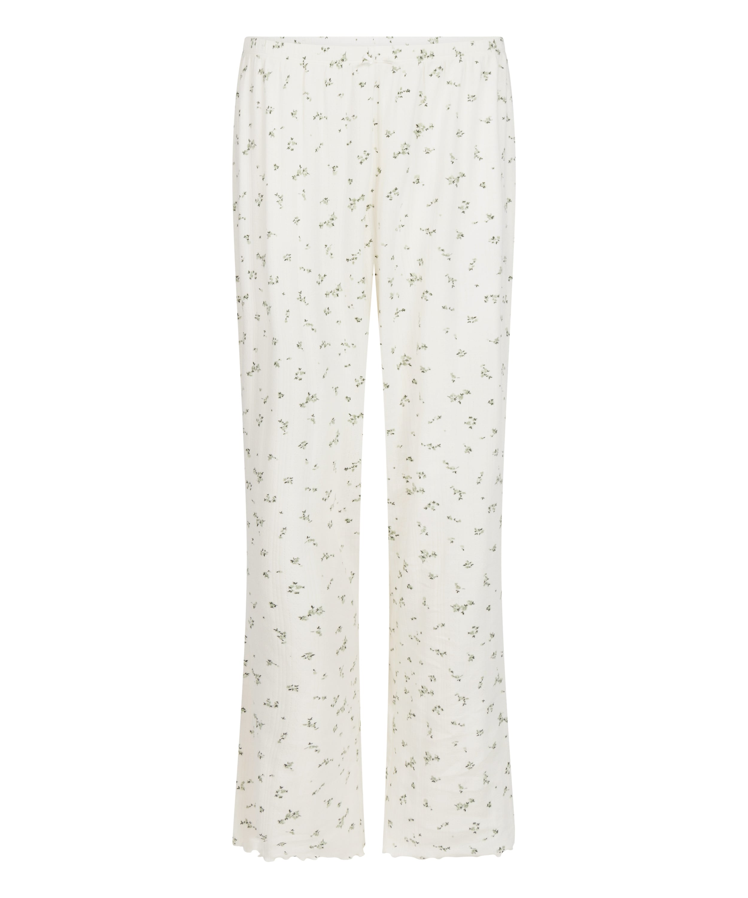 Pyjama Pant Loose Pointelle, White, main