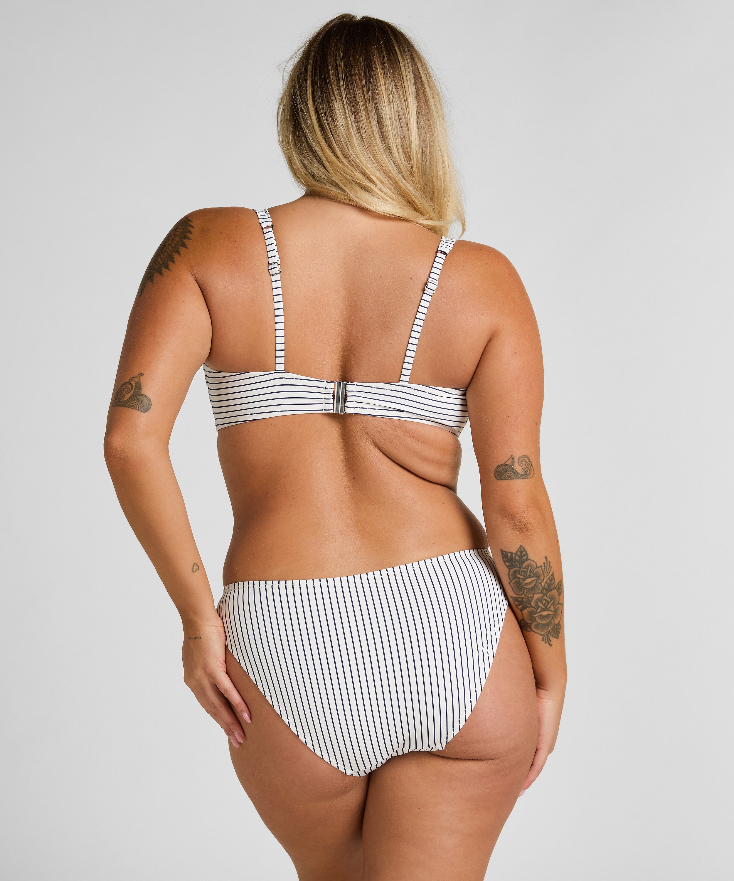 Bikinitop Stripes, White, main