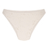 Crochet High Leg Bikinibottom, White