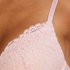 Rose padded push-up bra, Pink