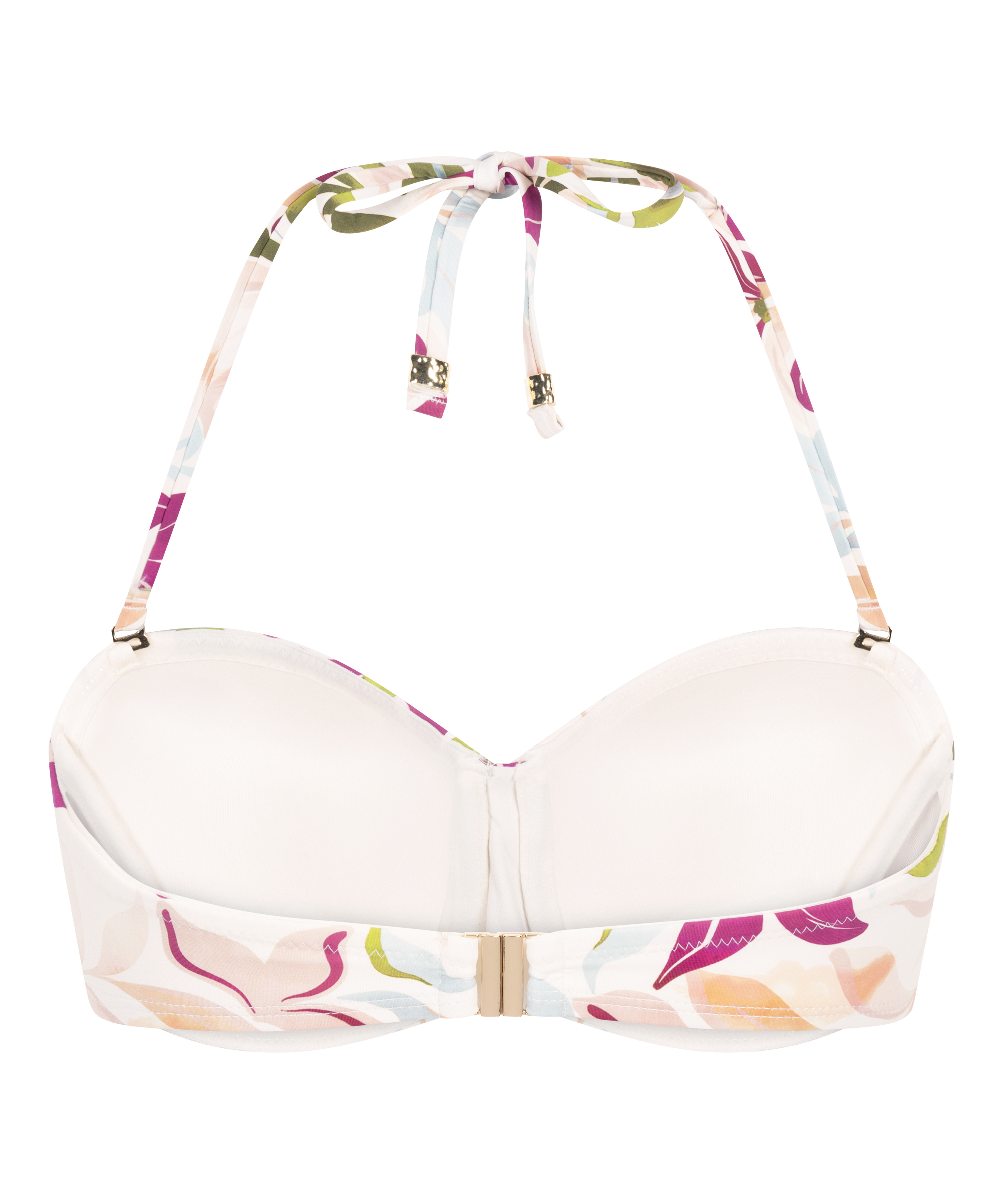 Ayanna Padded Underwired Bikini Top, White, main