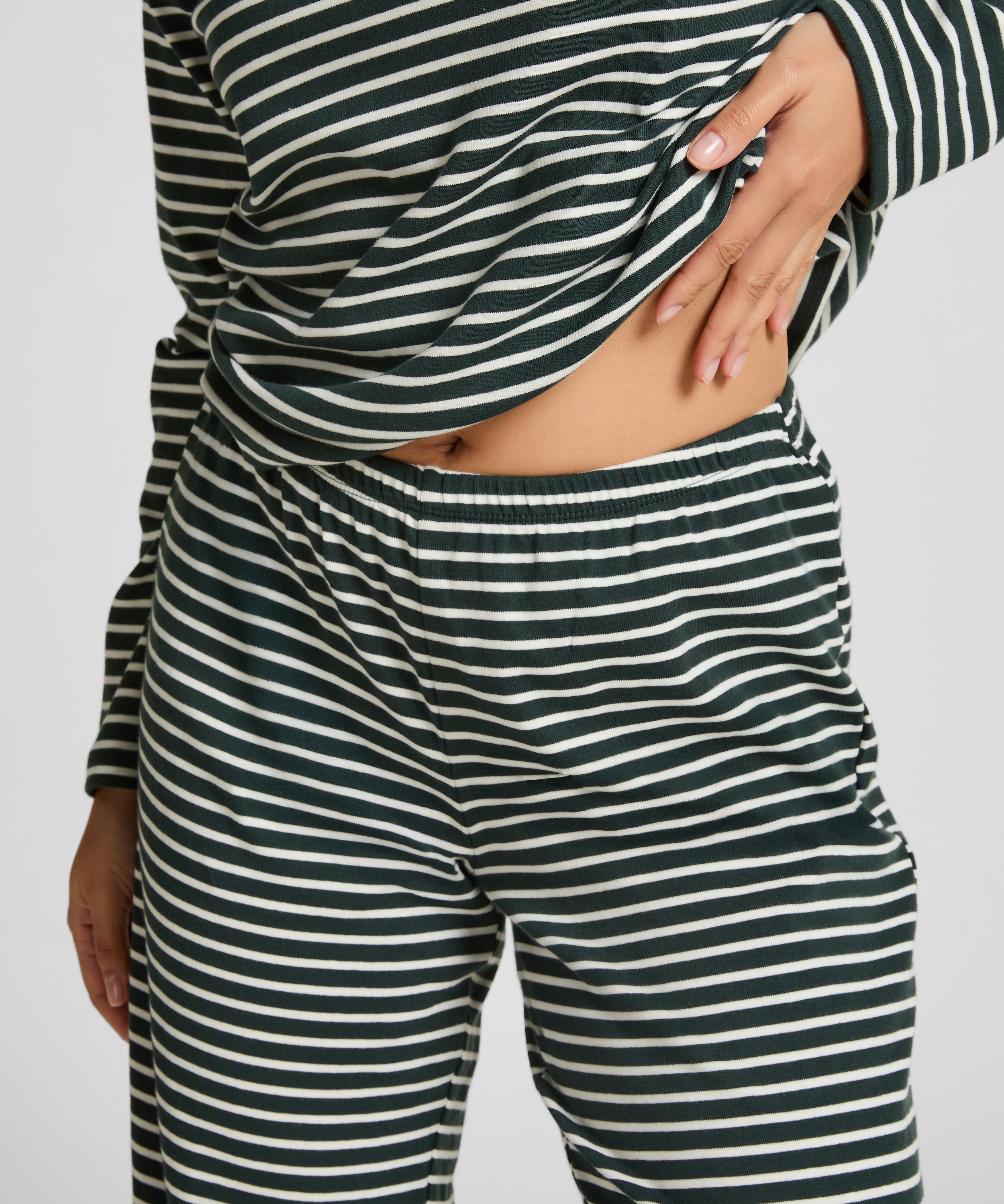 Pyjamaset Cotton Jersey, Green, main